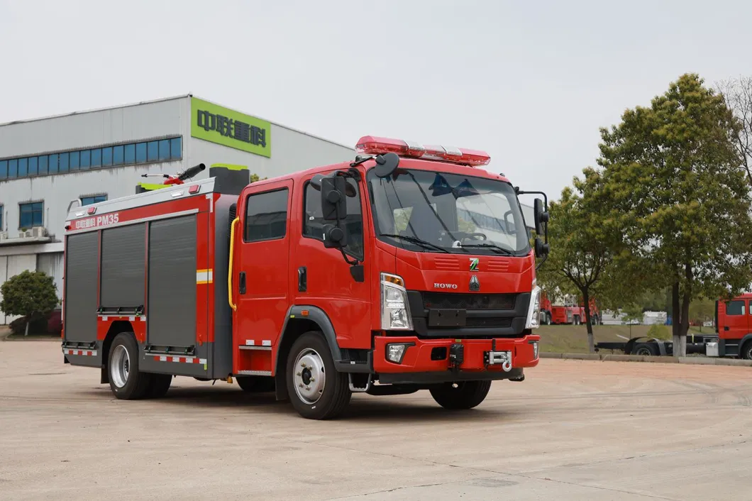 Fire-Fighting Machinery Sinotruk HOWO Pm35 Zoomlion Zlf5110gxfpm35 Foam Water Tank Fire Truck