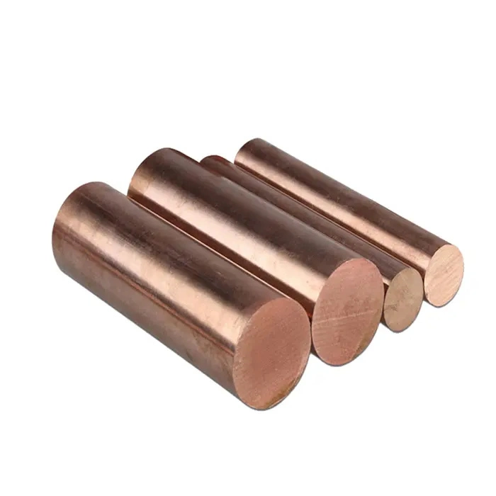 Pure 99.99% Copper Bar Solid Copper Rod ASTM C11000 Copper Earth Rod