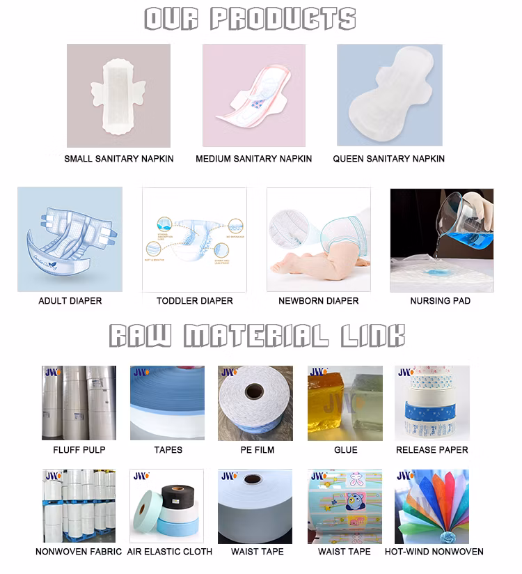 Laminated CE Approved Jwc Transparent Film for Baby Diaper Lady Sanitary Napkin Machine