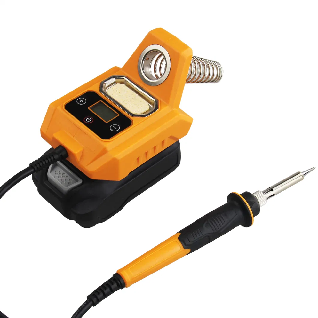 Cordless Rechargeable Lithium Battery Tool Kit, Portable Mini Soldering Iron Station with Power Supply Hot Glue Gun