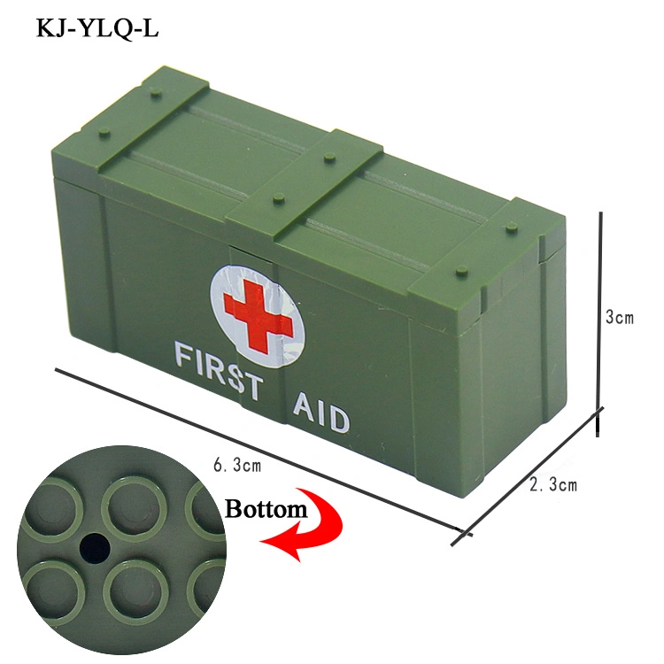 Ww2 Empty Plastic Weapon Storage Building Blocks Kids Legol Inspired ABS Plastic Gun Rifle Boxes Educational Construction Toys