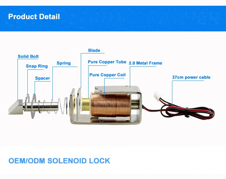 Solenoid Cabinet Lock 12VDC 0.6A