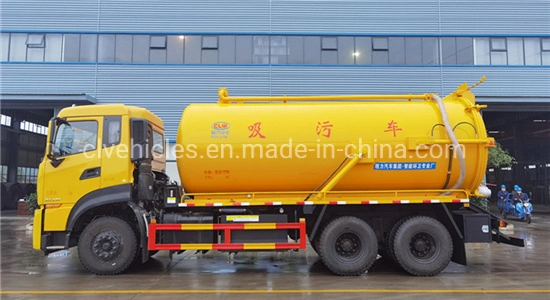 DFAC 6X4 18m3 Cesspit Fecal Suction Sewage Vacuum Tanker Truck