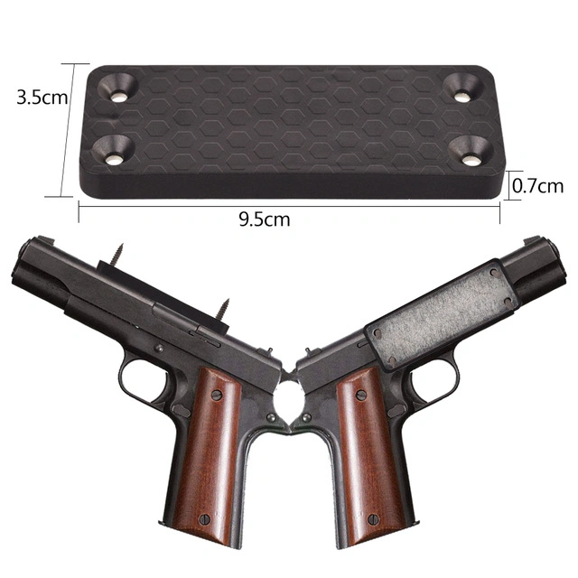 Super Strong 45 Lb Large Flat Surface Rubber Coated Gun Magnet