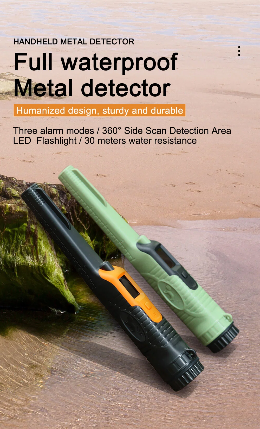 Long Range Pinpointer Metal Detector Finder Professional