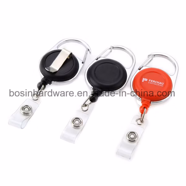 Blank Round Badge Reel for ID Card Holder