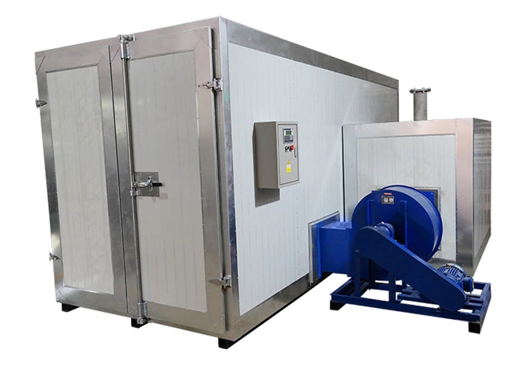 5m Gas Powered Powder Coating Industrial Bake Oven with Overhead Conveyor