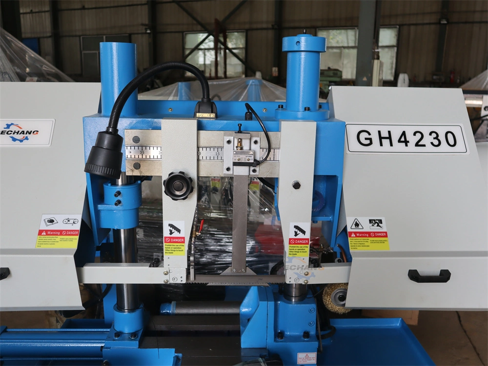 Chinese Double Column Band Sawing Machine Gh4230 High Quality Metal Cutting Band Sawing Machine for Sale