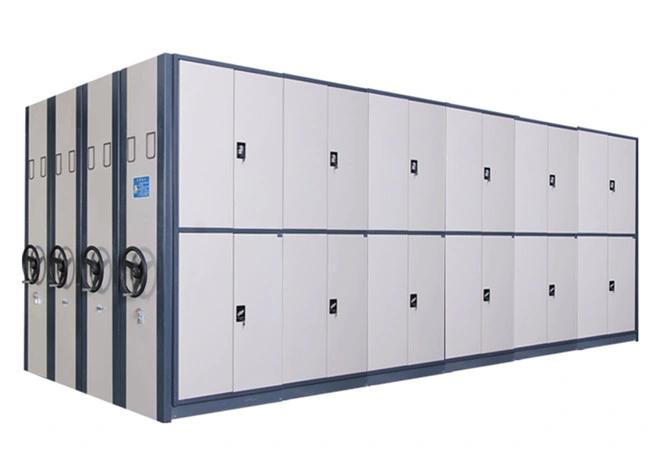 Luoyang Movable Mass Shelf Manual Operation Metal Storage Shelf