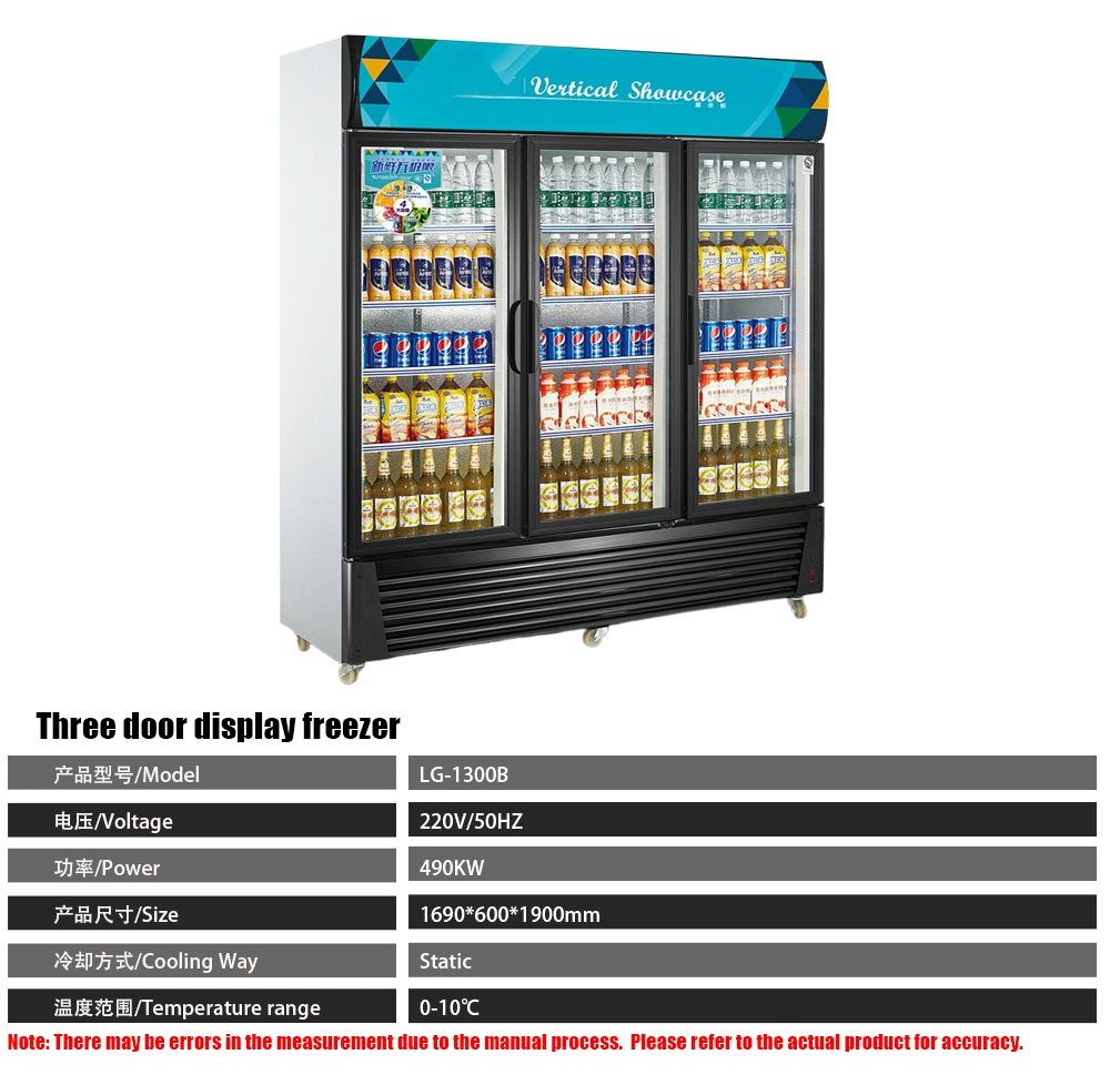 Upright Freshness Preserver: Vertical Showcase Chiller for Enhanced Food Storage