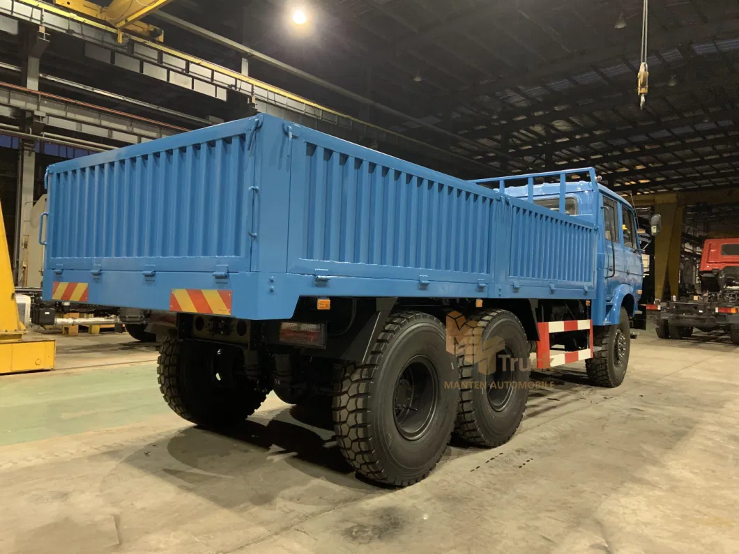 Dongfeng Double Row Cabin 6X6 Militar-Y Truck 15 Tons off Road Cargo Truck with 5 or 8 Ton Winch