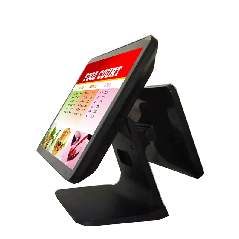 15.6 Inch 11.6 Inch Dual-Screen POS Terminal Cash Register Touch Display Ticket Machine Scan Gun Cash Box