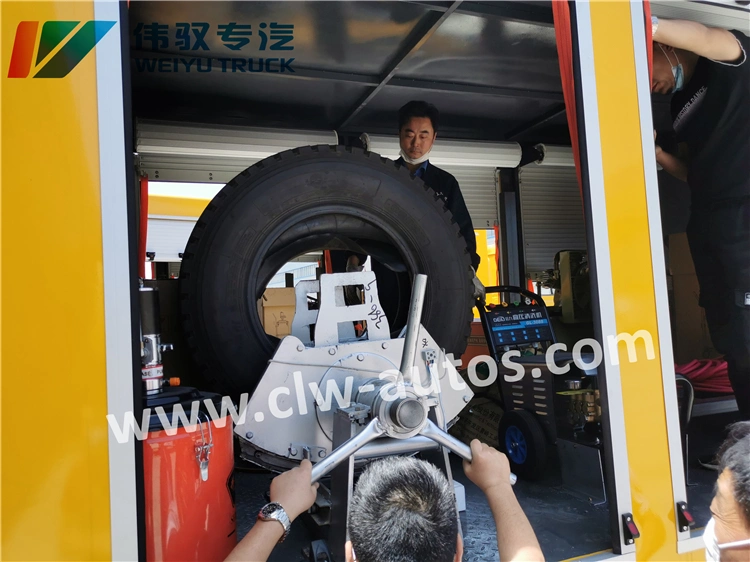 4WD 4X4 Dongfeng 190HP Vehicle Maintenance Mobile Workshop Van Truck with Arc Gas Welding Machine