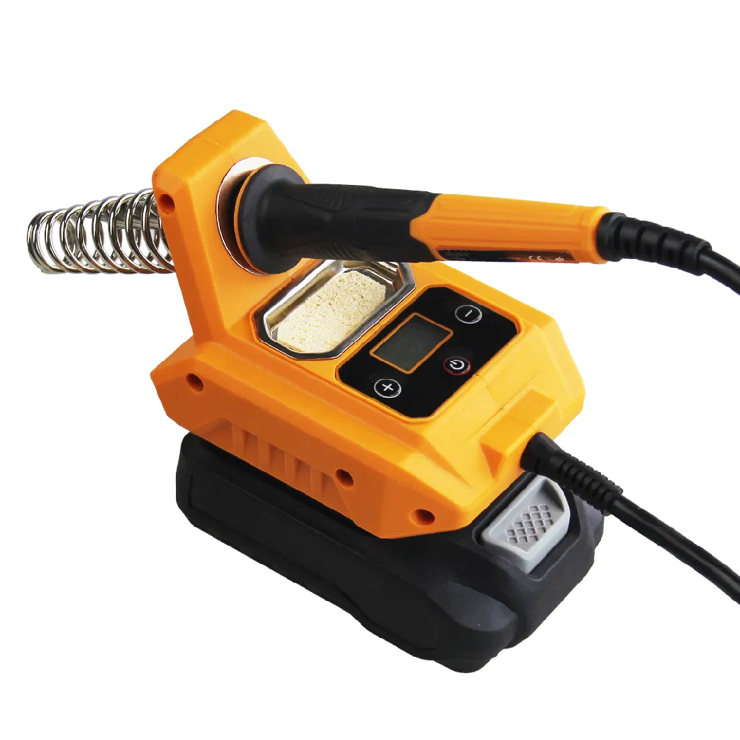 Cordless Rechargeable Lithium Battery Tool Kit, Portable Mini Soldering Iron Station with Power Supply Hot Glue Gun