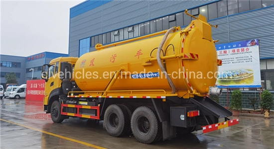 DFAC 6X4 18m3 Cesspit Fecal Suction Sewage Vacuum Tanker Truck