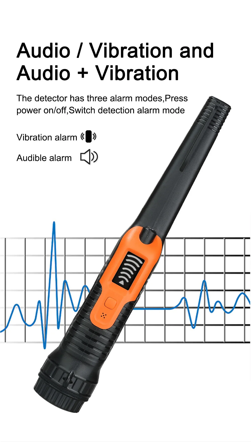 Long Range Pinpointer Metal Detector Finder Professional