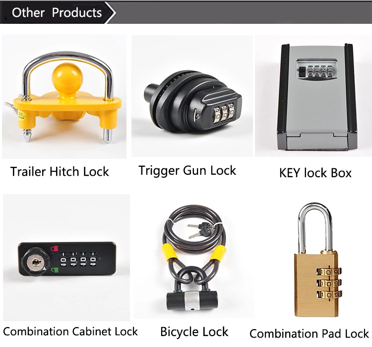 Yh1804 High Quality Cable Combination Gun Lock Retractable Cable Wire Trigger Lock