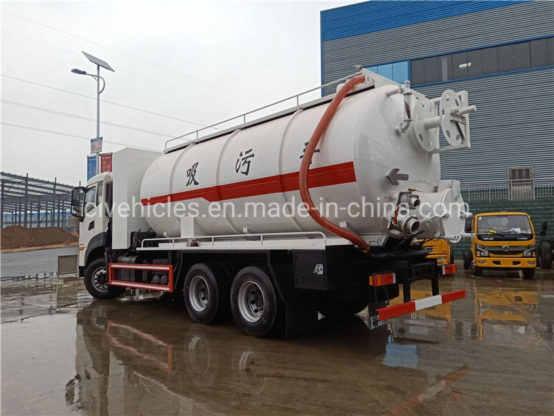 DFAC Kingrun 16000L Honey Sucker Sewage Vacuum Tank Truck