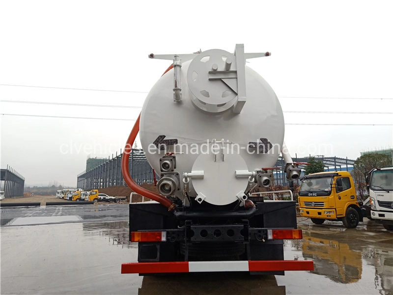 DFAC Kingrun 16000L Honey Sucker Sewage Vacuum Tank Truck