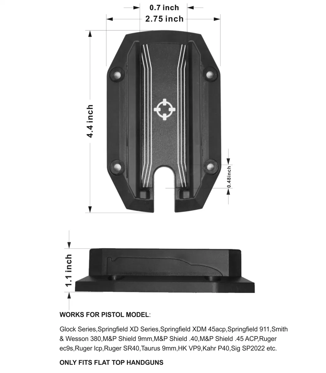 Customized 43lbs Concealed Gun Magnet Holder Neodymium Manget