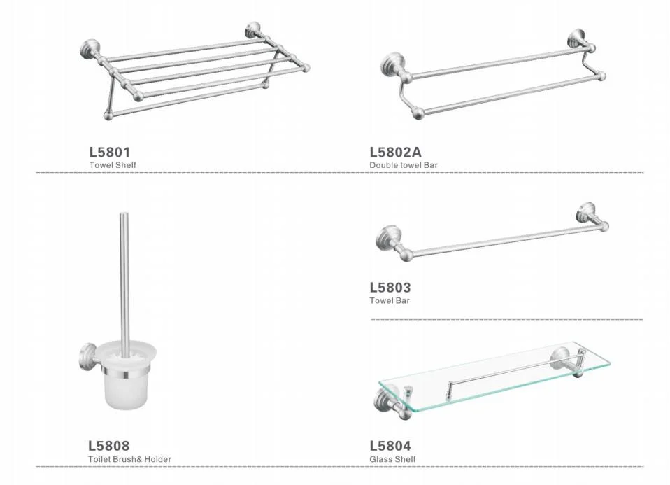 Custom Stainless Steel Bathroom Accessories Zamak Base Bathroom Hardware Sets