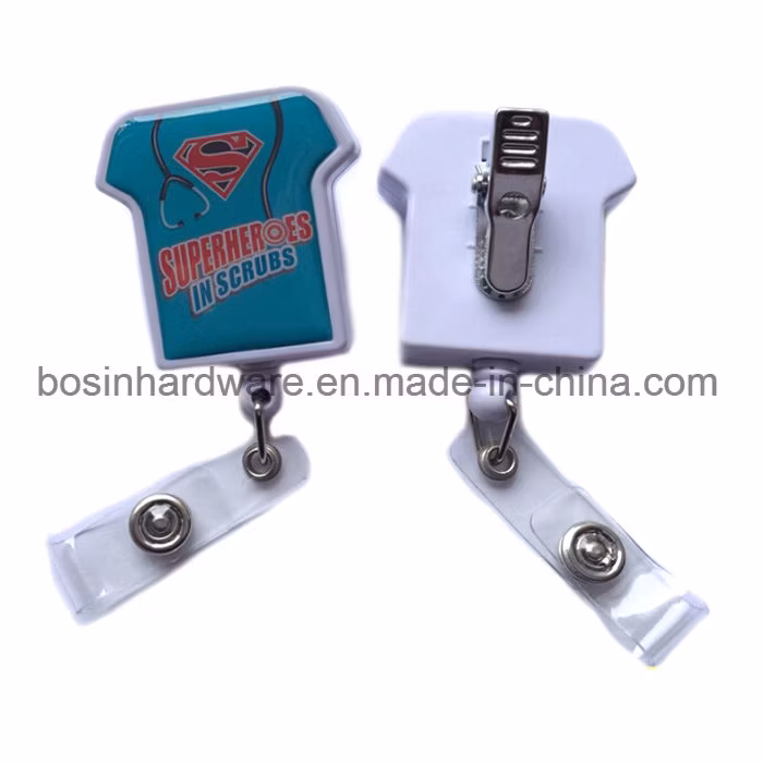 Blank Round Badge Reel for ID Card Holder