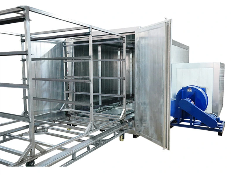 5m Gas Powered Powder Coating Industrial Bake Oven with Overhead Conveyor