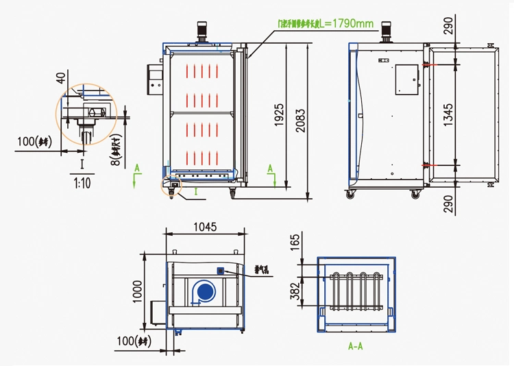 Electrostatic Powder Painting Machine/Powder Coating Oven with CE Certification