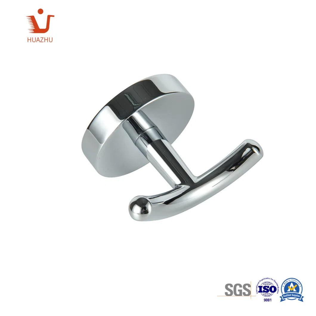 Customized Stainless Steel Shower Hook Wall Mounted Coat Hanger Zamak Robe Hook