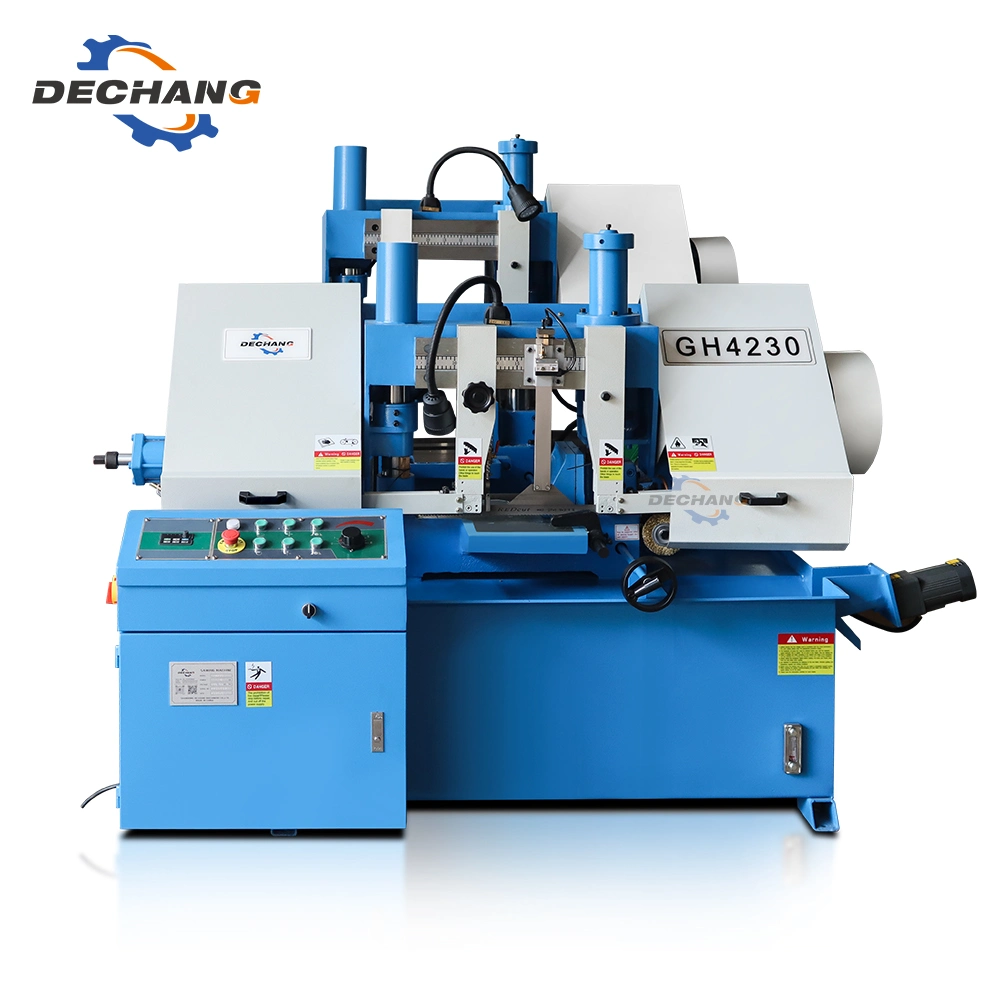 Chinese Double Column Band Sawing Machine Gh4230 High Quality Metal Cutting Band Sawing Machine for Sale