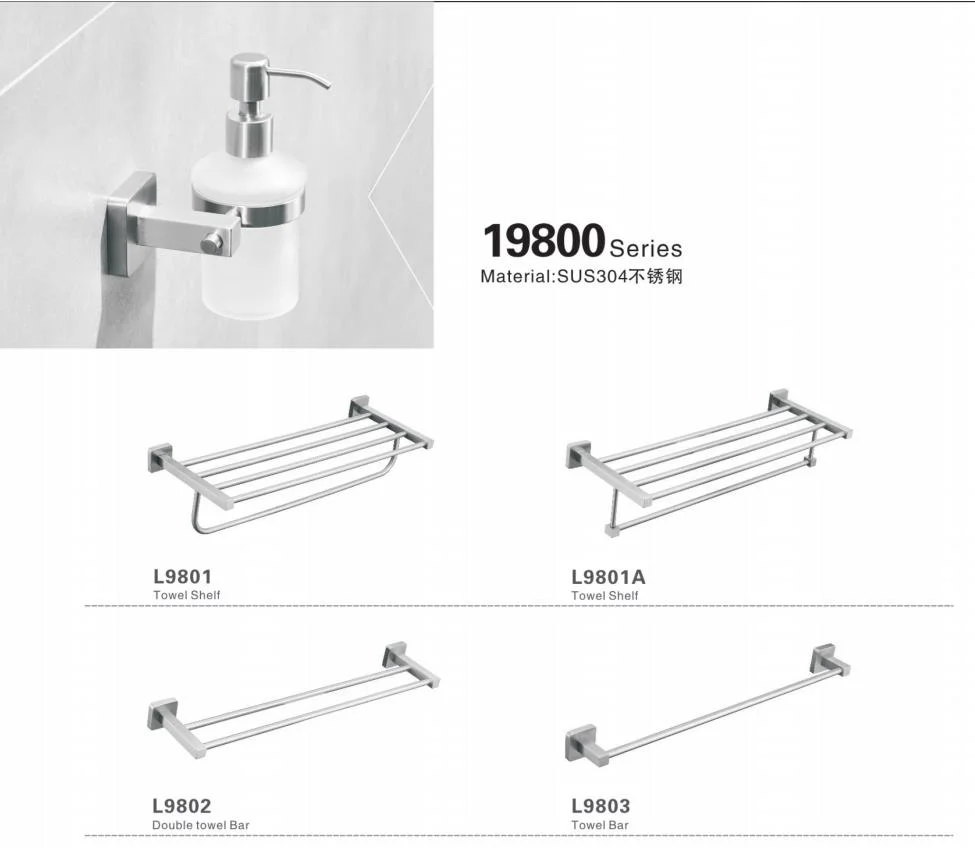 304 Stainless Steel Bathroom Accessories Zamak Aluminum Alloy Bathroom Sets From OEM Hardware Manufacturer