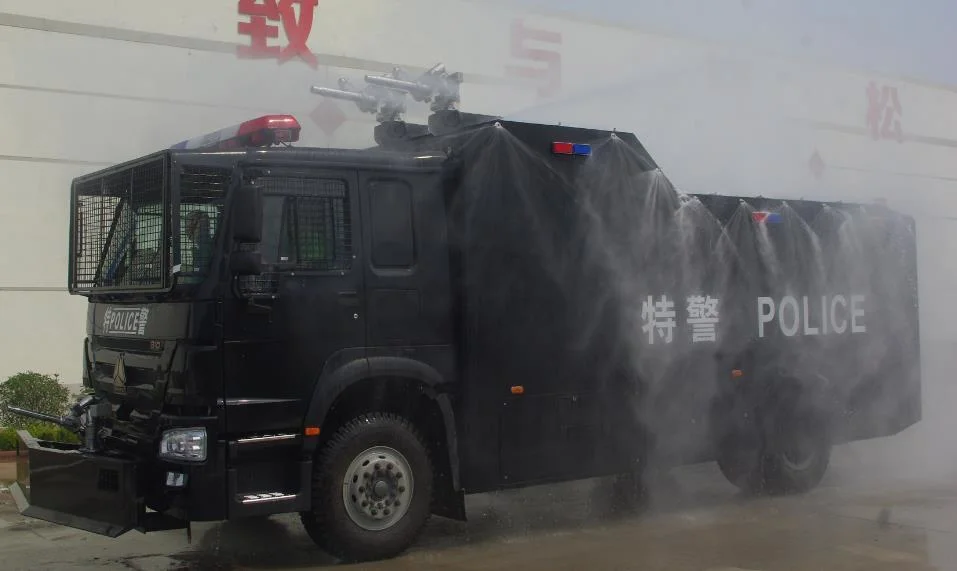 Sinotruk LHD or Rhd 4X4 6X6 Anti-Riot Water Cannon Full Road Condition off Road HOWO Water Cannon Vehicle Truck