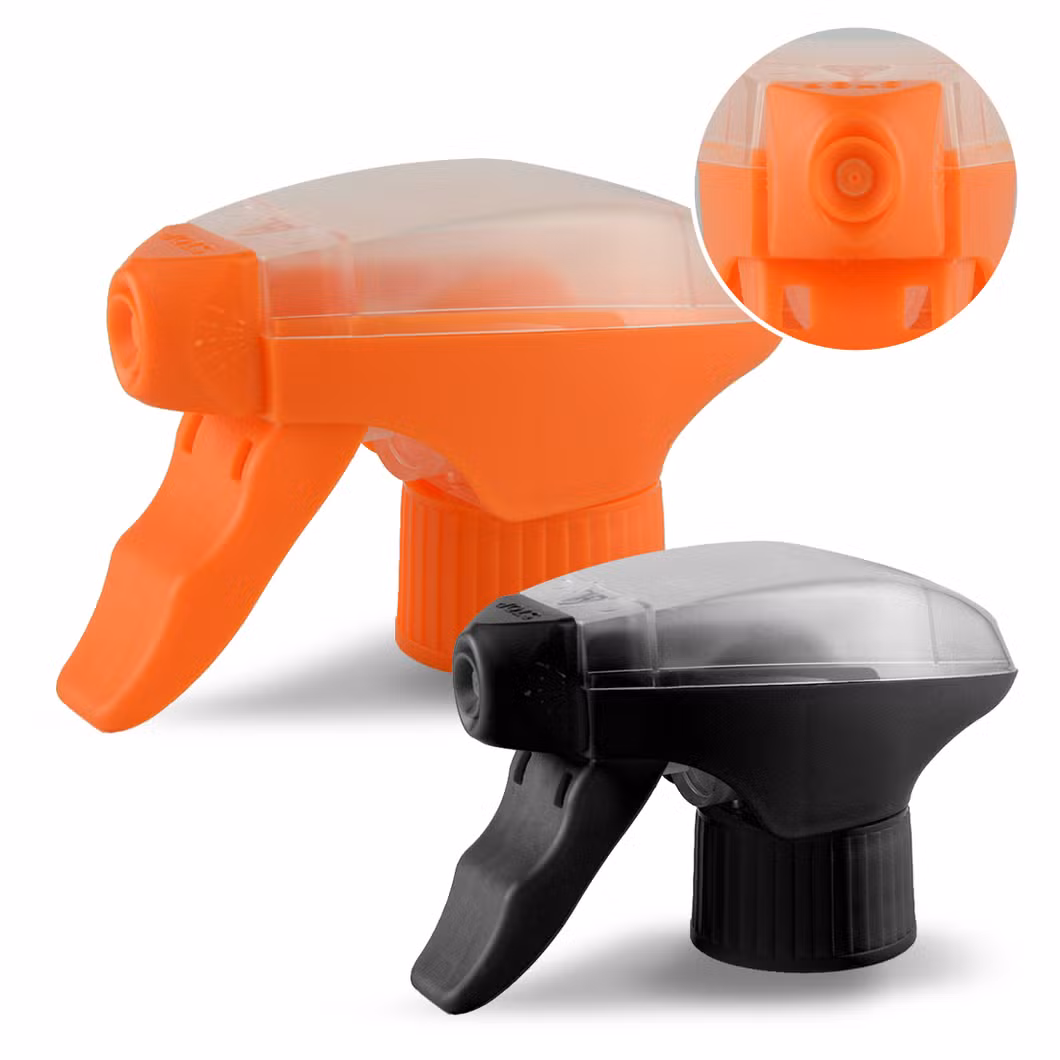28mm 400 410 Color OEM ODM Plastic Mist Trigger Sprayer Head Gun Detergent Foam Kitchen Grease Double Cover Spray Gun Hand