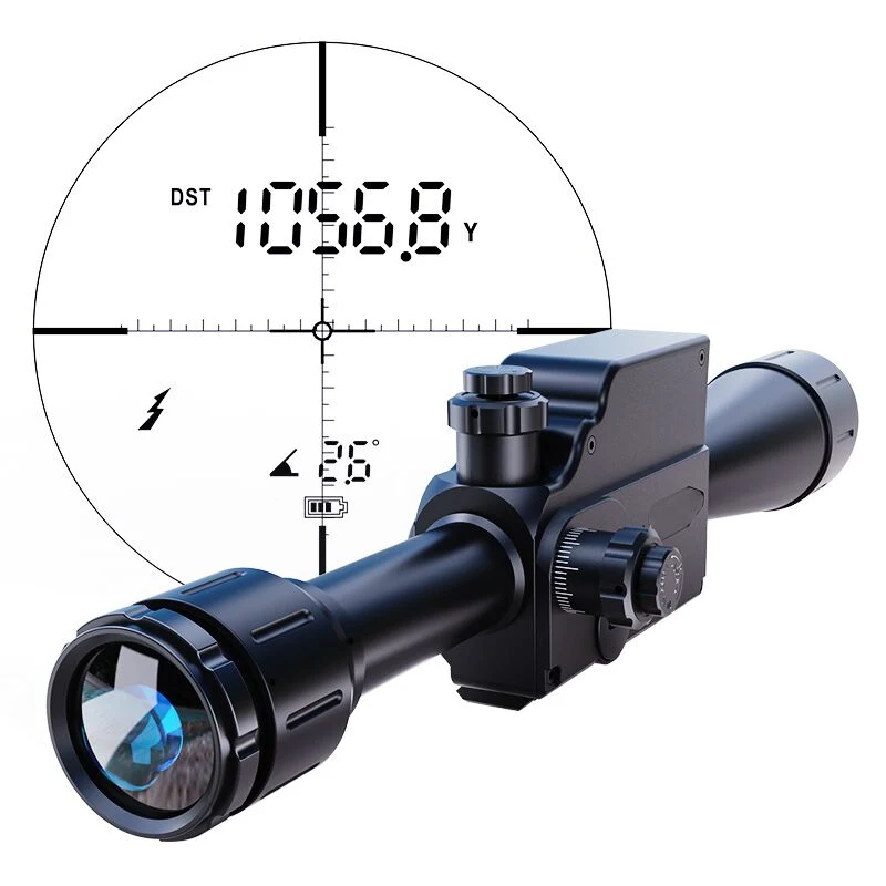 Long Range Over 1000m Distance Detectable IR Laser Rangefinder Dual Reticles Tactical Hunting Lrf Ranging 8X42 Weapon Telescopic Ranging Scope