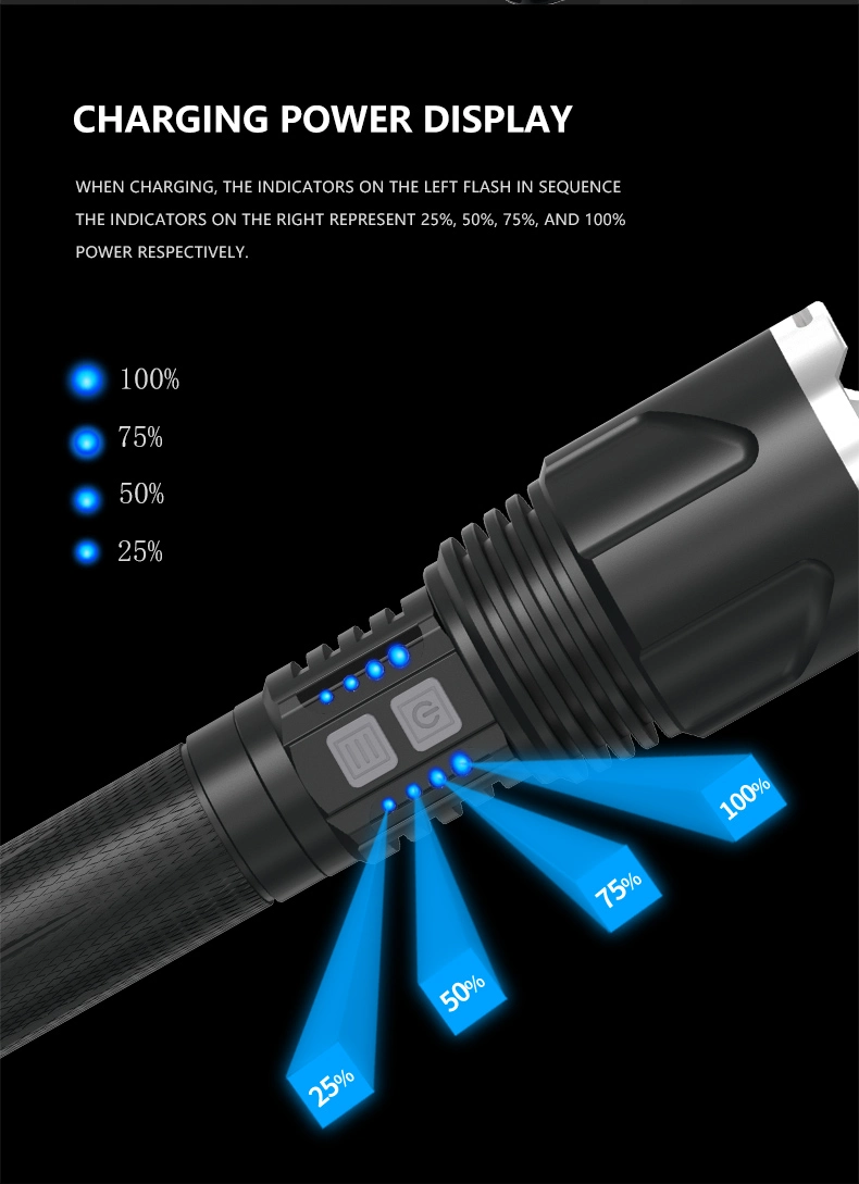 Xhp99 Power Bank 2*26650 3500lumens Self Defense Weapons Camp Flashlight