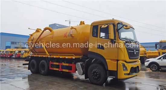 DFAC 6X4 18m3 Cesspit Fecal Suction Sewage Vacuum Tanker Truck