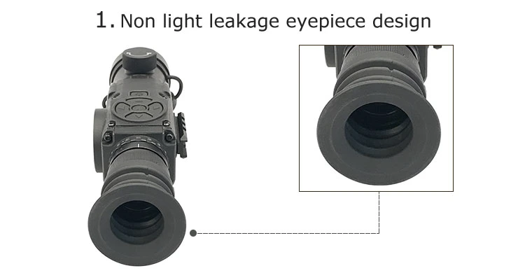 100mm Lens Long Range Military Weapon Infrared Night Vision Thermal Imaging Monocular Telescope