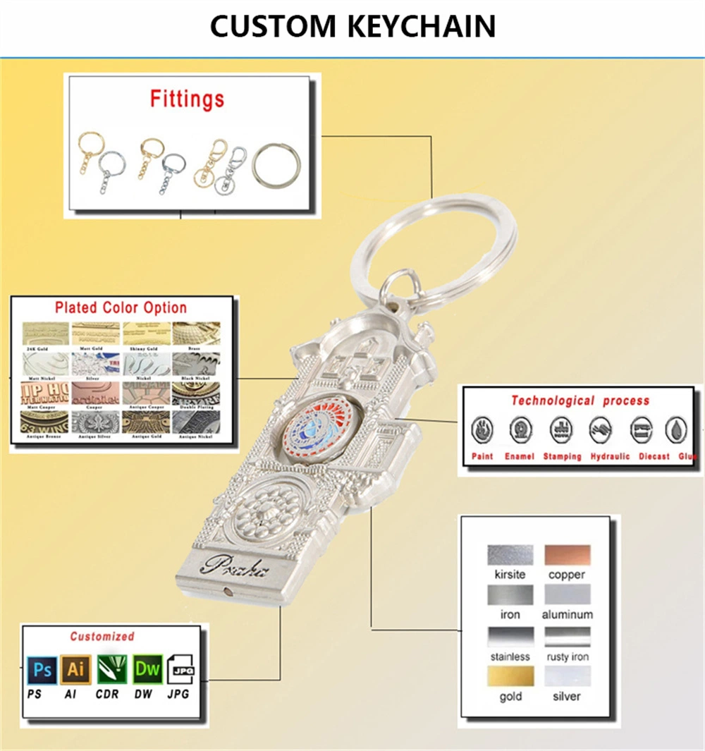 Wholesale Custom Logo 3D Key Chain Pokemon Kawaii Gun Safety Promotional Keychains Luxury Carabiners for Women Alloy Metal Keychain