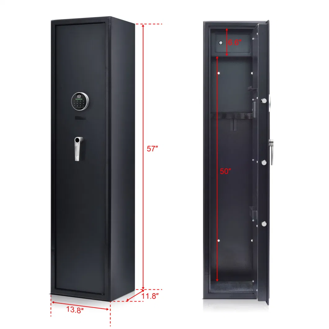 Fingerprint and Digital Key 5 Guns Storage Gun Safe