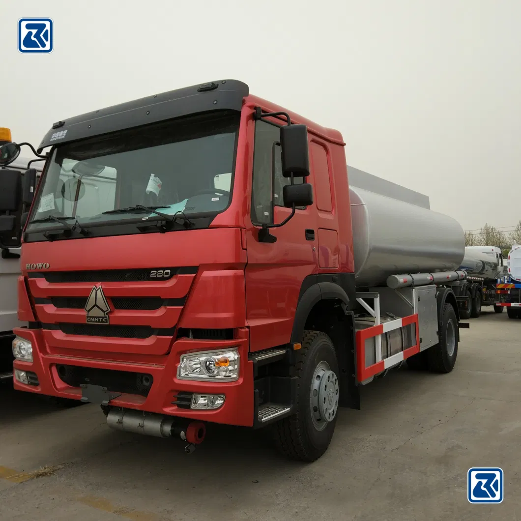 Sinotruk HOWO 6X4 6000 Gallon Diesel Oil Transporter Capacity Fuel Tanker 20000 Liters Oil Tank Truck with Gun