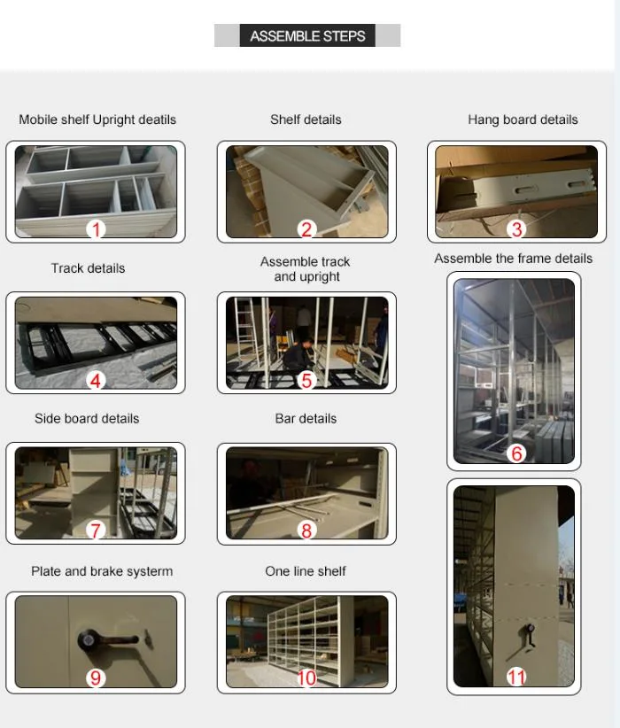 High-Density Fire Resisteant Mobile Shelving System