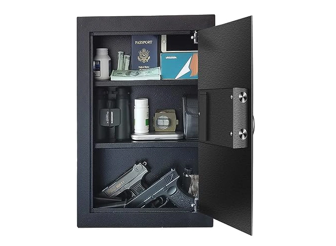 in Wall Mount Hidden Gun Cabinet