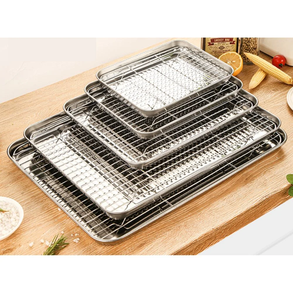 Stainless Steel Baking Pan Cookie Cooling Rack Roasting Rack Mi25101