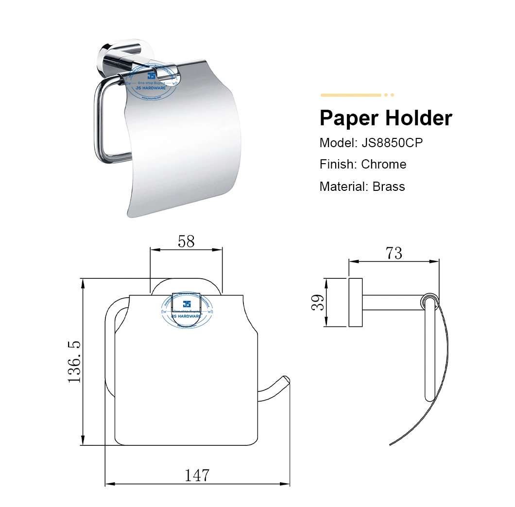 Easy Installation Gun Grey Paper Holder with Wholesale Hot Style