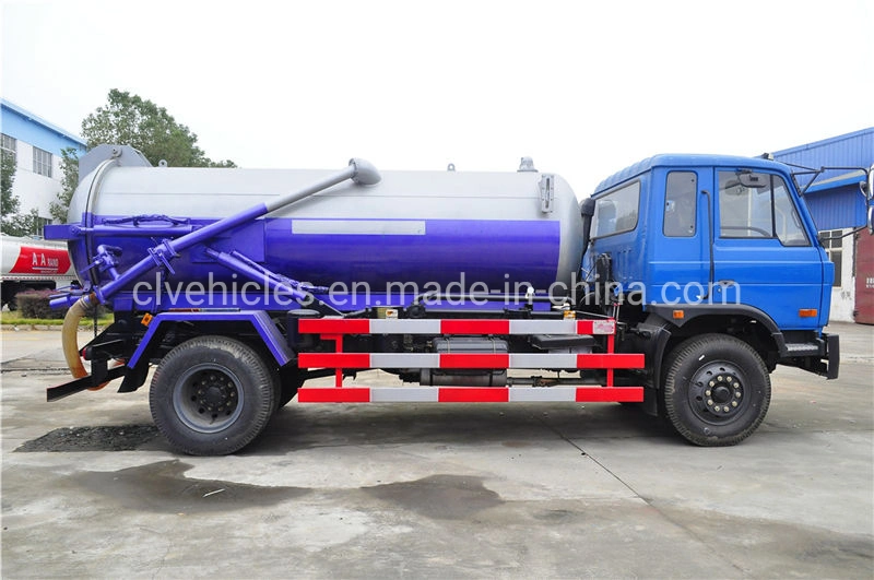 DFAC 4X2 10cubic Sewage Suction Sewer Cleaning Vacuum Truck