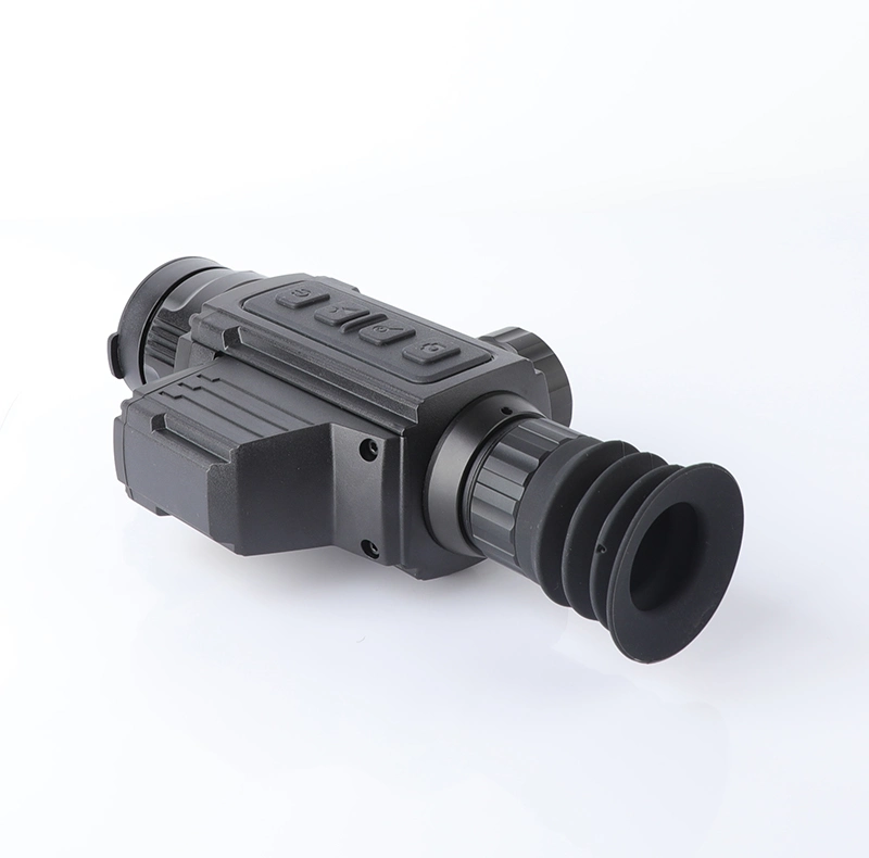 IP66 Rated Uncooled Fpa Vox Long Range Compact 384X288 IR Res 12um Pixel Hunting Thermal Imaging Monocular Weapon Reticle Sight Lrf Thermal Night Vision Scope