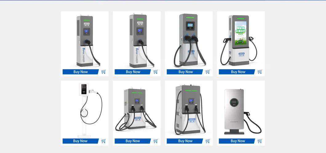 DC EV Charge Connector CCS2 Gbt Dual Guns EV Charging Station