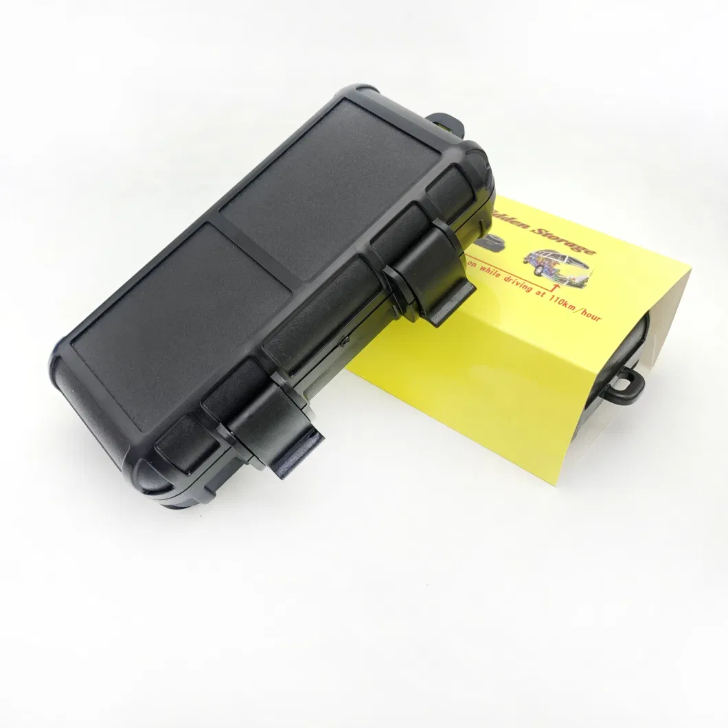 Plastic Material Buckle Tin Box Car Cash Box Safe Box with Hidden Secret Compartment Stick Magnetic Portable Hidden Box