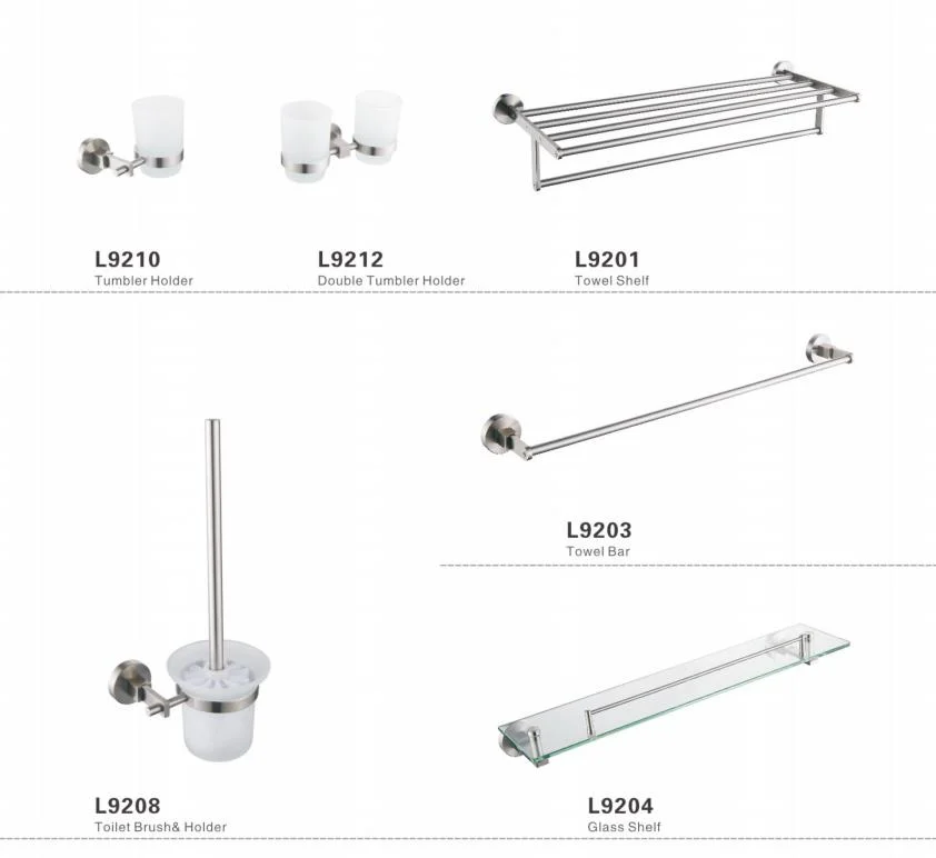 304 Stainless Steel Bathroom Accessories Zamak Aluminum Alloy Bathroom Sets From OEM Hardware Manufacturer