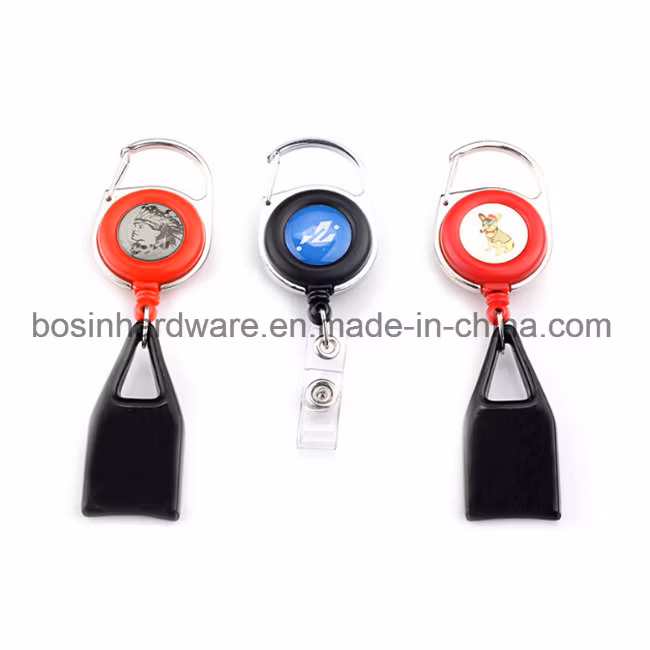 Blank Round Badge Reel for ID Card Holder